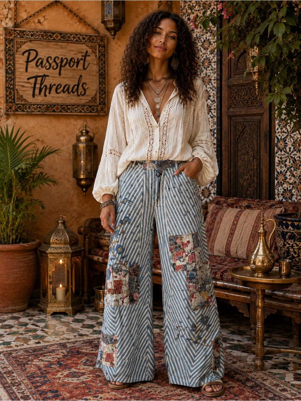Free People Runyon Patched Craft Pants NWT Size 8